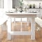 Flash Furniture Rectangle 40.25" W, 108" L, 30" H, Wood, Wood Grain XA-F-108X40-WH-GG - alternate 10